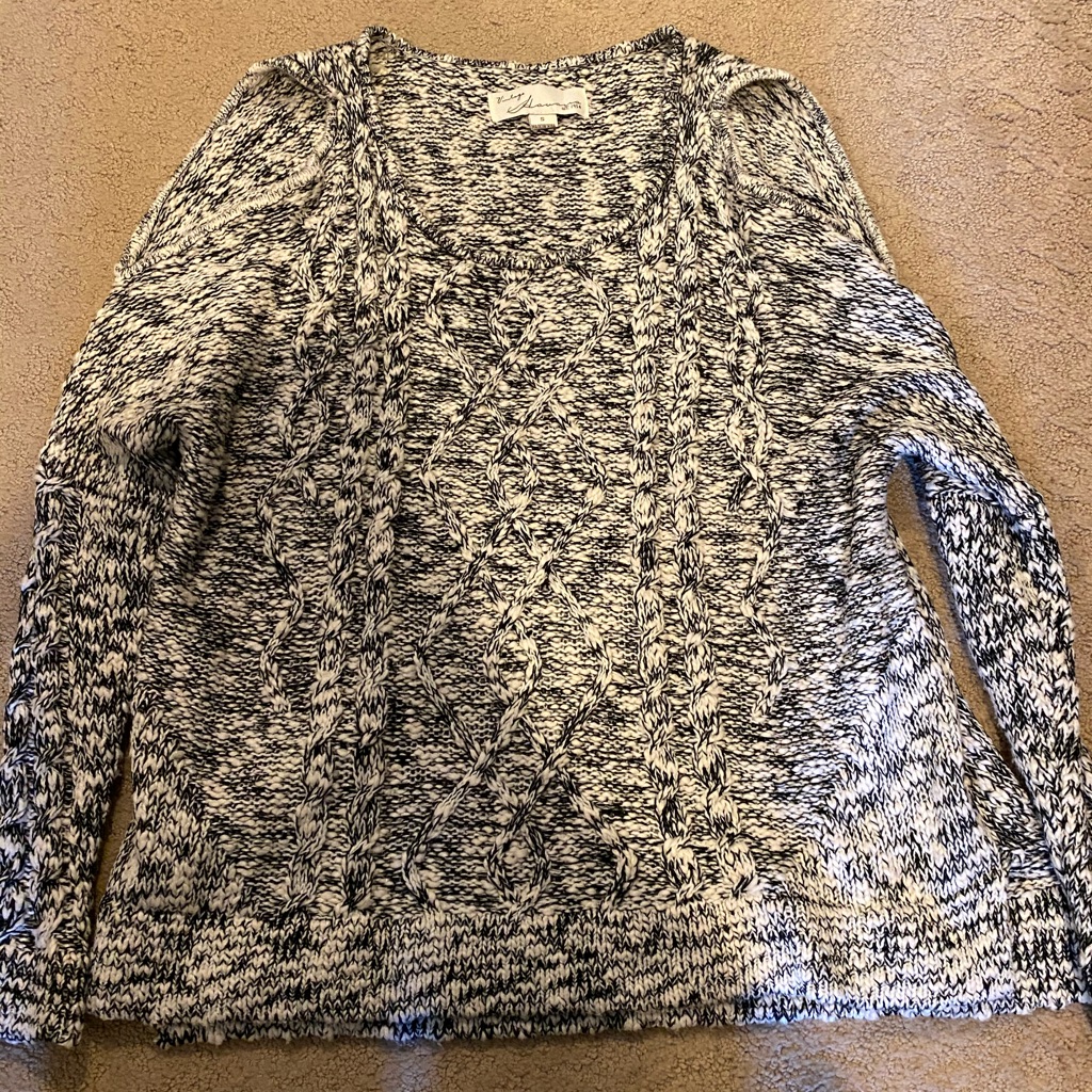 Vintage Havana Open Shoulder Sweater Size S